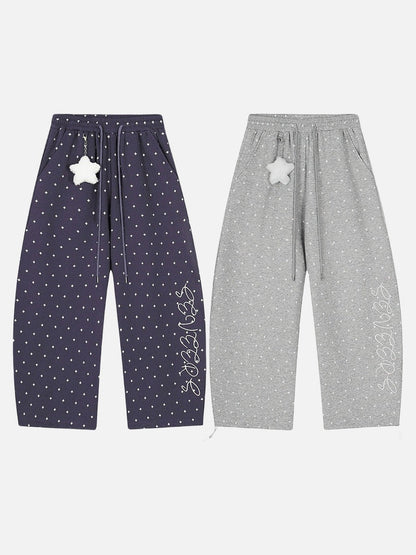 DAXUEN Wide-leg sweatpants with star print