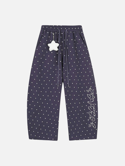 DAXUEN Wide-leg sweatpants with star print