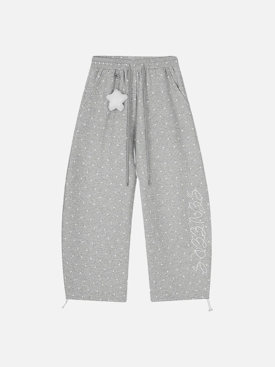 DAXUEN Wide-leg sweatpants with star print