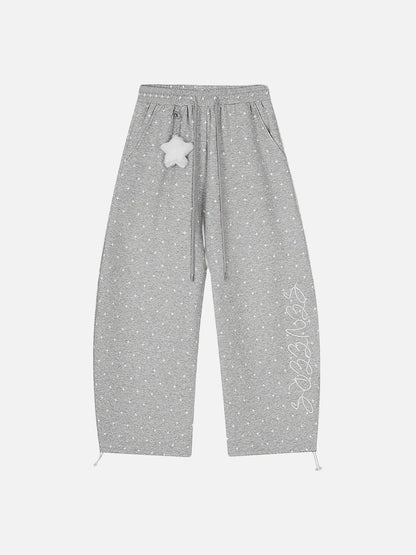 DAXUEN Wide-leg sweatpants with star print