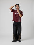 DAXUEN Short-sleeve T-shirt with graphic and stripes — model photo