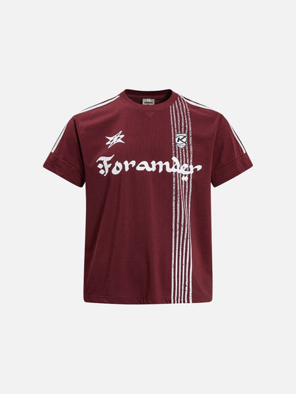 DAXUEN Short-sleeve T-shirt with graphic and stripes