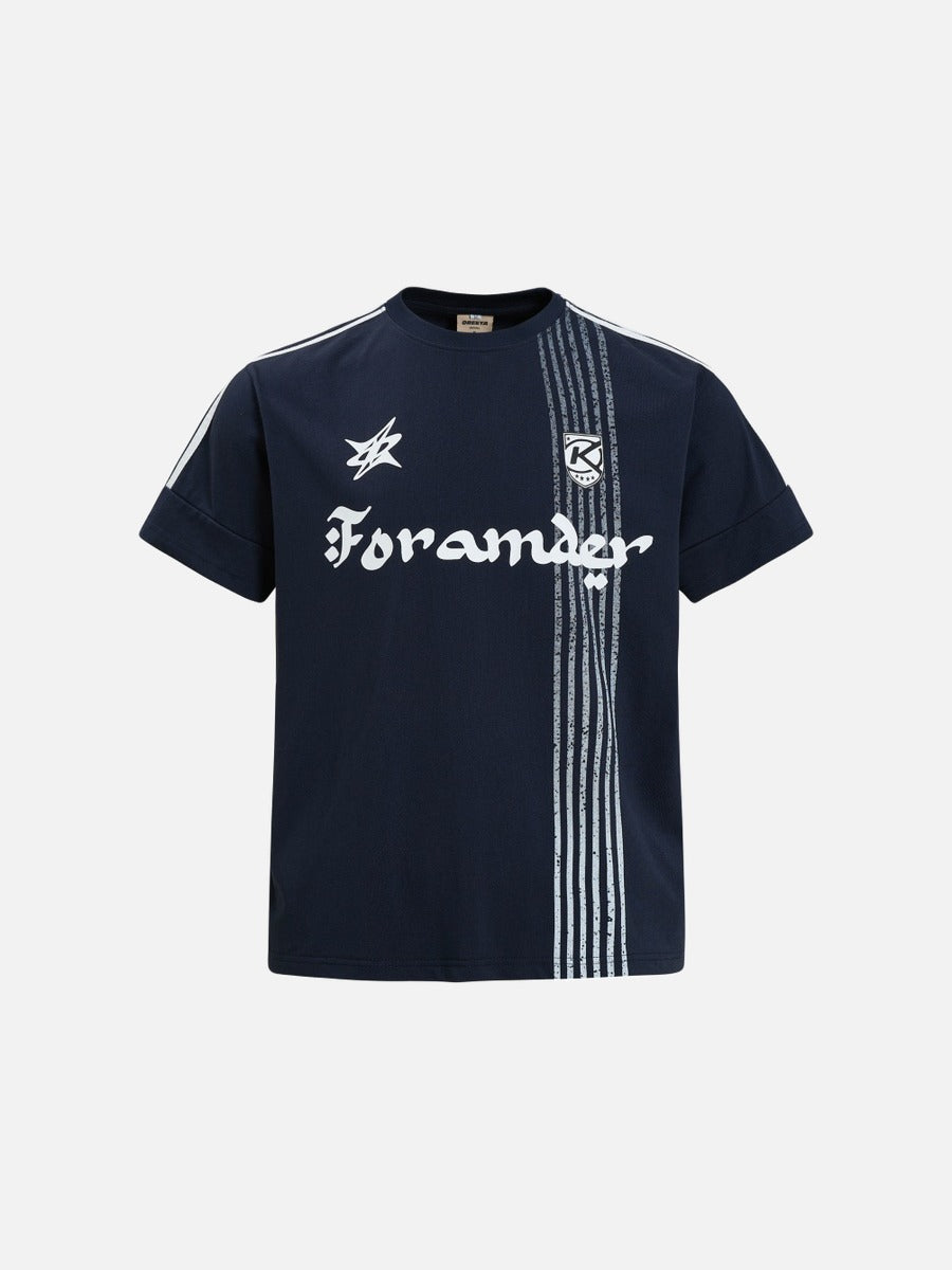 DAXUEN Short-sleeve T-shirt with graphic and stripes