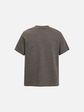 DAXUEN Retro striped mock neck short-sleeve t-shirt