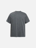DAXUEN Retro striped mock neck short-sleeve t-shirt