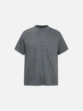 DAXUEN Retro striped mock neck short-sleeve t-shirt