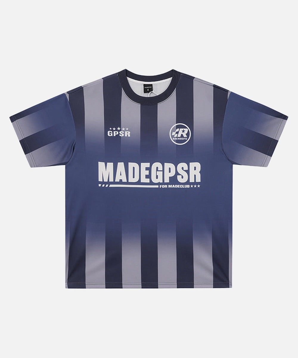 DAXUEN Oversized striped graphic T-shirt