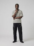 DAXUEN Retro striped short sleeve t-shirt — model photo