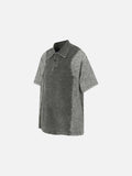 DAXUEN Retro two-tone short-sleeved polo shirt