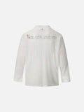 DAXUEN Long sleeve V-neck top with graphic design