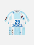 DAXUEN Relaxed-fit short-sleeved sports jersey top