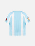 DAXUEN Relaxed-fit short-sleeved sports jersey top