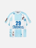 DAXUEN Relaxed-fit short-sleeved sports jersey top