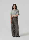 DAXUEN Retro Vertical Stripe Button-Up Shirt | DAXUEN — model photo