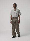 DAXUEN Retro Vertical Stripe Button-Up Shirt | DAXUEN — model photo
