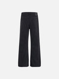 DAXUEN Loose-fitting wide-leg black denim jeans