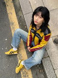 DAXUEN retro-wide-leg-denim-jeans-casual-pants — model photo