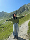 DAXUEN retro-wide-leg-denim-jeans-casual-pants — model photo