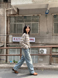 DAXUEN retro-wide-leg-denim-jeans-casual-pants — model photo