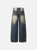DAXUEN Wide-leg distressed denim jeans in light and dark washes