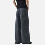 DAXUEN Wide-leg jeans in dark grey and light brown