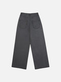 DAXUEN Wide-leg jeans in dark grey and light brown