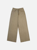 DAXUEN Wide-leg jeans in dark grey and light brown