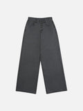DAXUEN Wide-leg jeans in dark grey and light brown