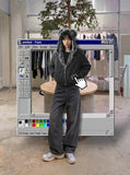 DAXUEN Retro Wide-Leg Jeans by DAXUEN - Shop Now — model photo