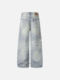 DAXUEN Wide-leg jeans in light faded blue wash
