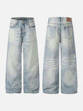 DAXUEN Wide-leg jeans in light faded blue wash
