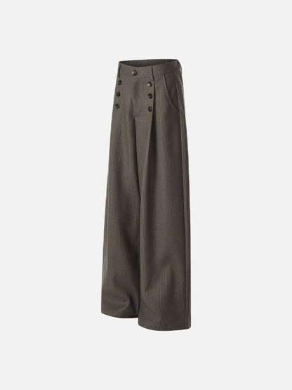 DAXUEN High-waisted wide-leg palazzo pants with pinstripes
