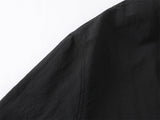 DAXUEN black and white reversible striped bomber jacket