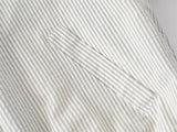 DAXUEN black and white reversible striped bomber jacket