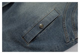 DAXUEN blue denim and leopard fleece reversible vest
