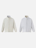 DAXUEN light cream and grey striped reversible jacket