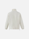 DAXUEN light cream and grey striped reversible jacket