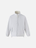 DAXUEN light cream and grey striped reversible jacket