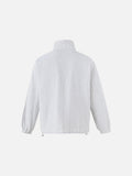DAXUEN light cream and grey striped reversible jacket