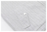 DAXUEN light cream and grey striped reversible jacket