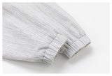 DAXUEN light cream and grey striped reversible jacket