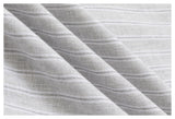 DAXUEN light cream and grey striped reversible jacket
