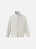 Reversible Light Cream and Striped Jacket