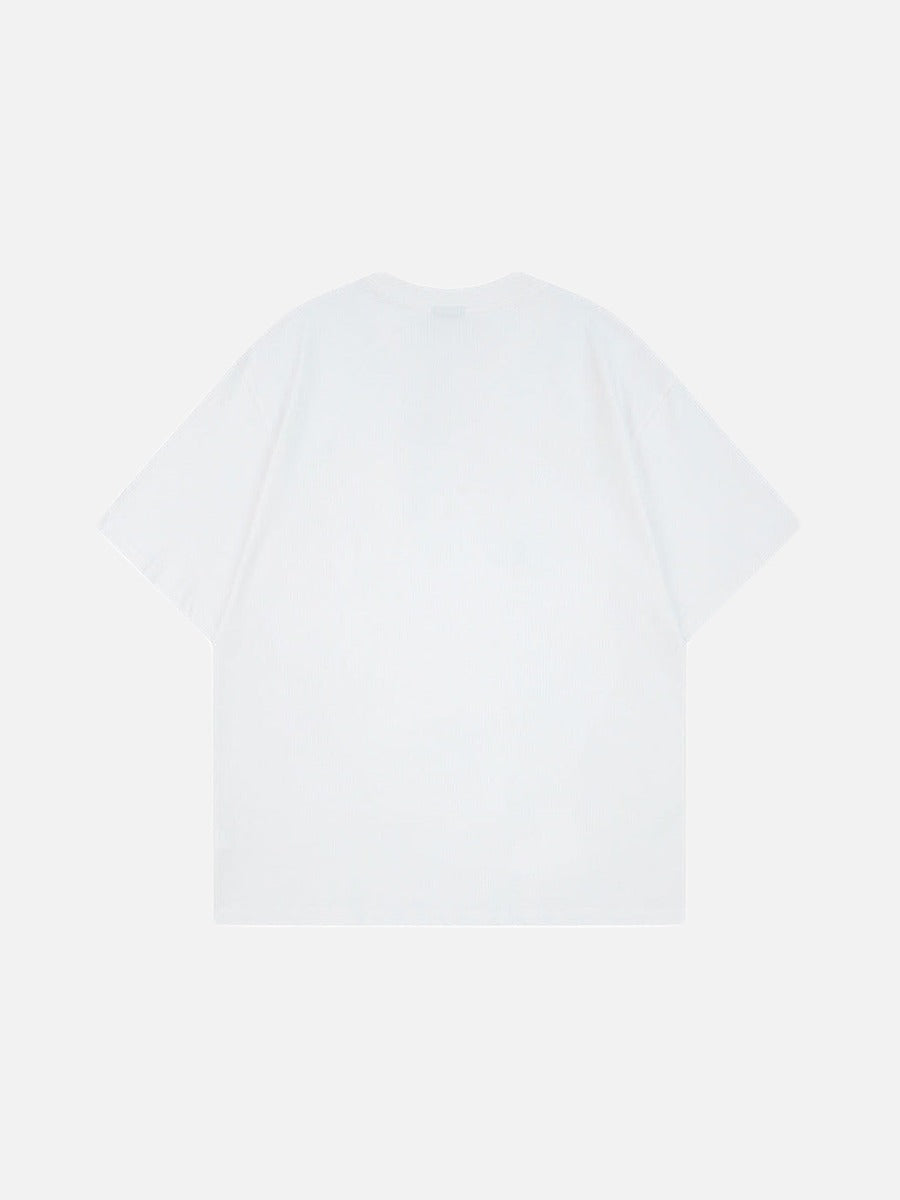 DAXUEN Oversized short-sleeve t-shirt with rhinestone embellishments