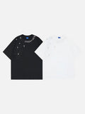 DAXUEN Oversized short-sleeve t-shirt with rhinestone embellishments