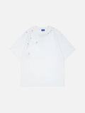 DAXUEN Oversized short-sleeve t-shirt with rhinestone embellishments