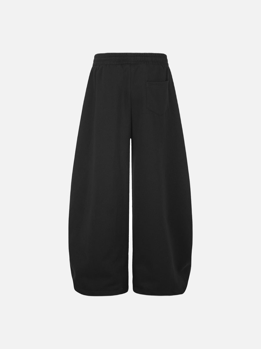 Rhinestone Script Wide-Leg Sweatpants