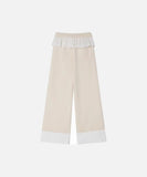 DAXUEN Wide-leg sweatpants with dog face appliqués