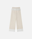 DAXUEN Wide-leg sweatpants with dog face appliqués