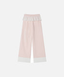 DAXUEN Wide-leg sweatpants with dog face appliqués